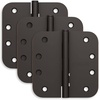 image:imageSchlage 35 Door Hinge with 58 Radius Round Corner in Black Stainless 3PackAged Bronze