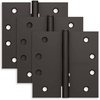 image:imageSchlage 35 Door Hinge with 58 Radius Round Corner in Black Stainless 3PackAged Bronze