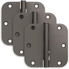 image:imageSchlage 35 Door Hinge with 58 Radius Round Corner in Black Stainless 3PackBlack Stainless