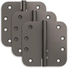 image:imageSchlage 35 Door Hinge with 58 Radius Round Corner in Black Stainless 3PackBlack Stainless