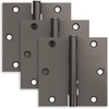 image:imageSchlage 35 Door Hinge with 58 Radius Round Corner in Black Stainless 3PackBlack Stainless