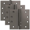 image:imageSchlage 35 Door Hinge with 58 Radius Round Corner in Black Stainless 3PackBlack Stainless