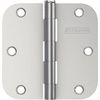 image:imageSchlage 35 Door Hinge with 58 Radius Round Corner in Black Stainless 3PackBright Chrome