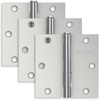image:imageSchlage 35 Door Hinge with 58 Radius Round Corner in Black Stainless 3PackBright Chrome