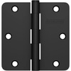 image:imageSchlage 35 Door Hinge with 58 Radius Round Corner in Black Stainless 3PackMatte Black