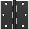 image:imageSchlage 35 Door Hinge with 58 Radius Round Corner in Black Stainless 3PackMatte Black