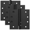 image:imageSchlage 35 Door Hinge with 58 Radius Round Corner in Black Stainless 3PackMatte Black
