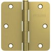 image:imageSchlage 35 Door Hinge with 58 Radius Round Corner in Black Stainless 3PackSatin Brass