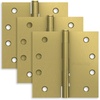image:imageSchlage 35 Door Hinge with 58 Radius Round Corner in Black Stainless 3PackSatin Brass