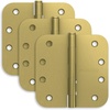 image:imageSchlage 35 Door Hinge with 58 Radius Round Corner in Black Stainless 3PackSatin Brass