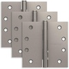 image:imageSchlage 35 Door Hinge with 58 Radius Round Corner in Black Stainless 3PackSatin Nickel