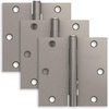 image:imageSchlage 35 Door Hinge with 58 Radius Round Corner in Black Stainless 3PackSatin Nickel
