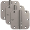 image:imageSchlage 35 Door Hinge with 58 Radius Round Corner in Black Stainless 3PackSatin Nickel