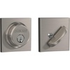 image:imageSchlage B60 N COL 619 Deadbolt with Collins Trim Keyed 1 Side Highest Residential Security Satin Nickel