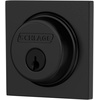 image:imageSchlage B60 N COL 622 Deadbolt with Collins Trim Keyed 1 Side Highest Residential Security Matte Black B60NCOL622