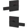image:imageSchlage Custom FC21 NBK 622 ULD Northbrook Lever with Upland Trim HallCloset and BedBath Lock Matte Black