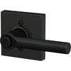 image:imageSchlage F10 BRW 622 GRW Broadway Door Lever with Greenwich Trim Hall amp Closet Passage Lock Matte BlackAged Bronze