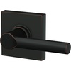 image:imageSchlage F10 BRW 622 GRW Broadway Door Lever with Greenwich Trim Hall amp Closet Passage Lock Matte BlackAged Bronze