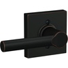 image:imageSchlage F10 BRW 622 GRW Broadway Door Lever with Greenwich Trim Hall amp Closet Passage Lock Matte BlackAged Bronze