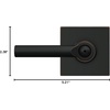 image:imageSchlage F10 BRW 622 GRW Broadway Door Lever with Greenwich Trim Hall amp Closet Passage Lock Matte BlackAged Bronze