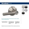image:imageSchlage F10 BRW 622 GRW Broadway Door Lever with Greenwich Trim Hall amp Closet Passage Lock Matte BlackAged Bronze