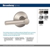 image:imageSchlage F10 BRW 622 GRW Broadway Door Lever with Greenwich Trim Hall amp Closet Passage Lock Matte BlackAged Bronze