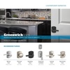 image:imageSchlage F10 BRW 622 GRW Broadway Door Lever with Greenwich Trim Hall amp Closet Passage Lock Matte BlackAged Bronze