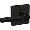 image:imageSchlage F10 BRW 622 GRW Broadway Door Lever with Greenwich Trim Hall amp Closet Passage Lock Matte BlackAged Bronze