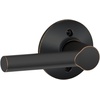 image:imageSchlage F10 BRW 622 GRW Broadway Door Lever with Greenwich Trim Hall amp Closet Passage Lock Matte BlackAged Bronze