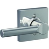 image:imageSchlage F10 BRW 622 GRW Broadway Door Lever with Greenwich Trim Hall amp Closet Passage Lock Matte BlackBright Chrome