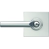 image:imageSchlage F10 BRW 622 GRW Broadway Door Lever with Greenwich Trim Hall amp Closet Passage Lock Matte BlackBright Chrome