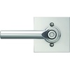 image:imageSchlage F10 BRW 622 GRW Broadway Door Lever with Greenwich Trim Hall amp Closet Passage Lock Matte BlackBright Chrome