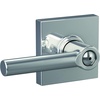image:imageSchlage F10 BRW 622 GRW Broadway Door Lever with Greenwich Trim Hall amp Closet Passage Lock Matte BlackBright Chrome