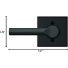 image:imageSchlage F10 BRW 622 GRW Broadway Door Lever with Greenwich Trim Hall amp Closet Passage Lock Matte BlackMatte Black
