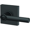 image:imageSchlage F10 BRW 622 GRW Broadway Door Lever with Greenwich Trim Hall amp Closet Passage Lock Matte BlackMatte Black