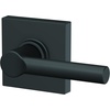 image:imageSchlage F10 BRW 622 GRW Broadway Door Lever with Greenwich Trim Hall amp Closet Passage Lock Matte BlackMatte Black