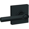 image:imageSchlage F10 BRW 622 GRW Broadway Door Lever with Greenwich Trim Hall amp Closet Passage Lock Matte BlackMatte Black