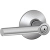 image:imageSchlage F10 BRW 622 GRW Broadway Door Lever with Greenwich Trim Hall amp Closet Passage Lock Matte BlackSatin Chrome