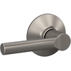 image:imageSchlage F10 BRW 622 GRW Broadway Door Lever with Greenwich Trim Hall amp Closet Passage Lock Matte BlackSatin Nickel