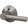 image:imageSchlage F10 BRW 622 GRW Broadway Door Lever with Greenwich Trim Hall amp Closet Passage Lock Matte BlackSatin Nickel