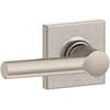 image:imageSchlage F10 BRW 622 GRW Broadway Door Lever with Greenwich Trim Hall amp Closet Passage Lock Matte BlackSatin Nickel