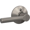 image:imageSchlage F10 BRW 622 GRW Broadway Door Lever with Greenwich Trim Hall amp Closet Passage Lock Matte BlackSatin Nickel