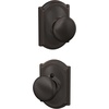 image:imageSchlage F170 PLY 622 Plymouth Door Knob One Sided NonTurning Dummy Door Handle Matte BlackAged Bronze