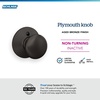 image:imageSchlage F170 PLY 622 Plymouth Door Knob One Sided NonTurning Dummy Door Handle Matte BlackAged Bronze