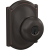 image:imageSchlage F170 PLY 622 Plymouth Door Knob One Sided NonTurning Dummy Door Handle Matte BlackAged Bronze