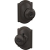 image:imageSchlage F170 PLY 622 Plymouth Door Knob One Sided NonTurning Dummy Door Handle Matte BlackAged Bronze