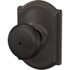 image:imageSchlage F170 PLY 622 Plymouth Door Knob One Sided NonTurning Dummy Door Handle Matte BlackAged Bronze