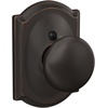 image:imageSchlage F170 PLY 622 Plymouth Door Knob One Sided NonTurning Dummy Door Handle Matte BlackAged Bronze