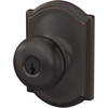 image:imageSchlage F170 PLY 622 Plymouth Door Knob One Sided NonTurning Dummy Door Handle Matte BlackAged Bronze