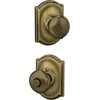 image:imageSchlage F170 PLY 622 Plymouth Door Knob One Sided NonTurning Dummy Door Handle Matte BlackAntique Brass